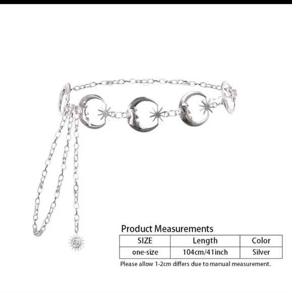 Celestial Silver Chain Belt - Picture 4 of 13